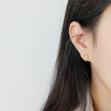 Sterling Silver Stud Earrings - Mini Sunflower
